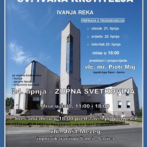 Proslava župne svetkovine u Župi sv. Ivana Krstitelja - Ivanja Reka